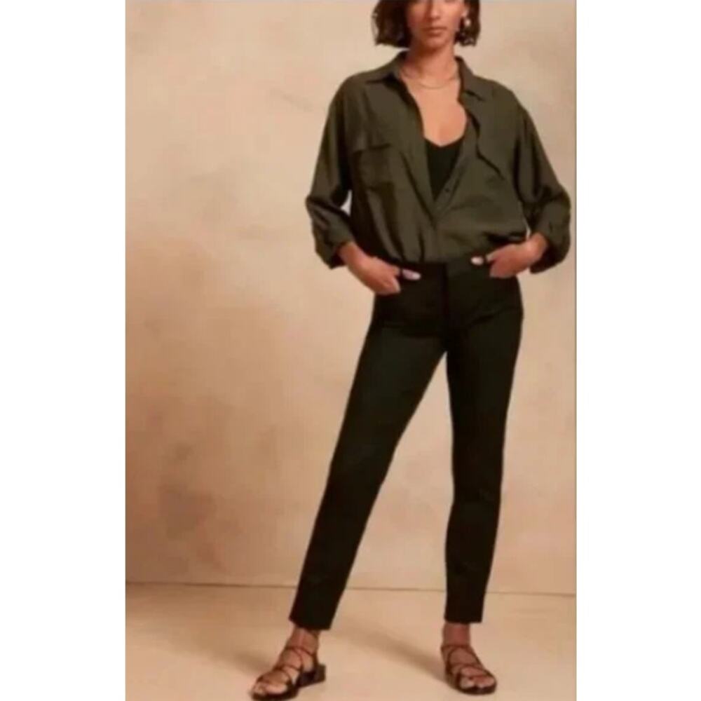 Banana Republic Black Sloan Fit Pants Size 12